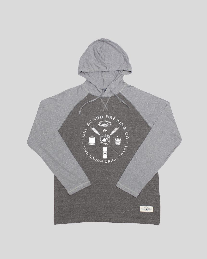 Raglan Hoodies, with branded logo