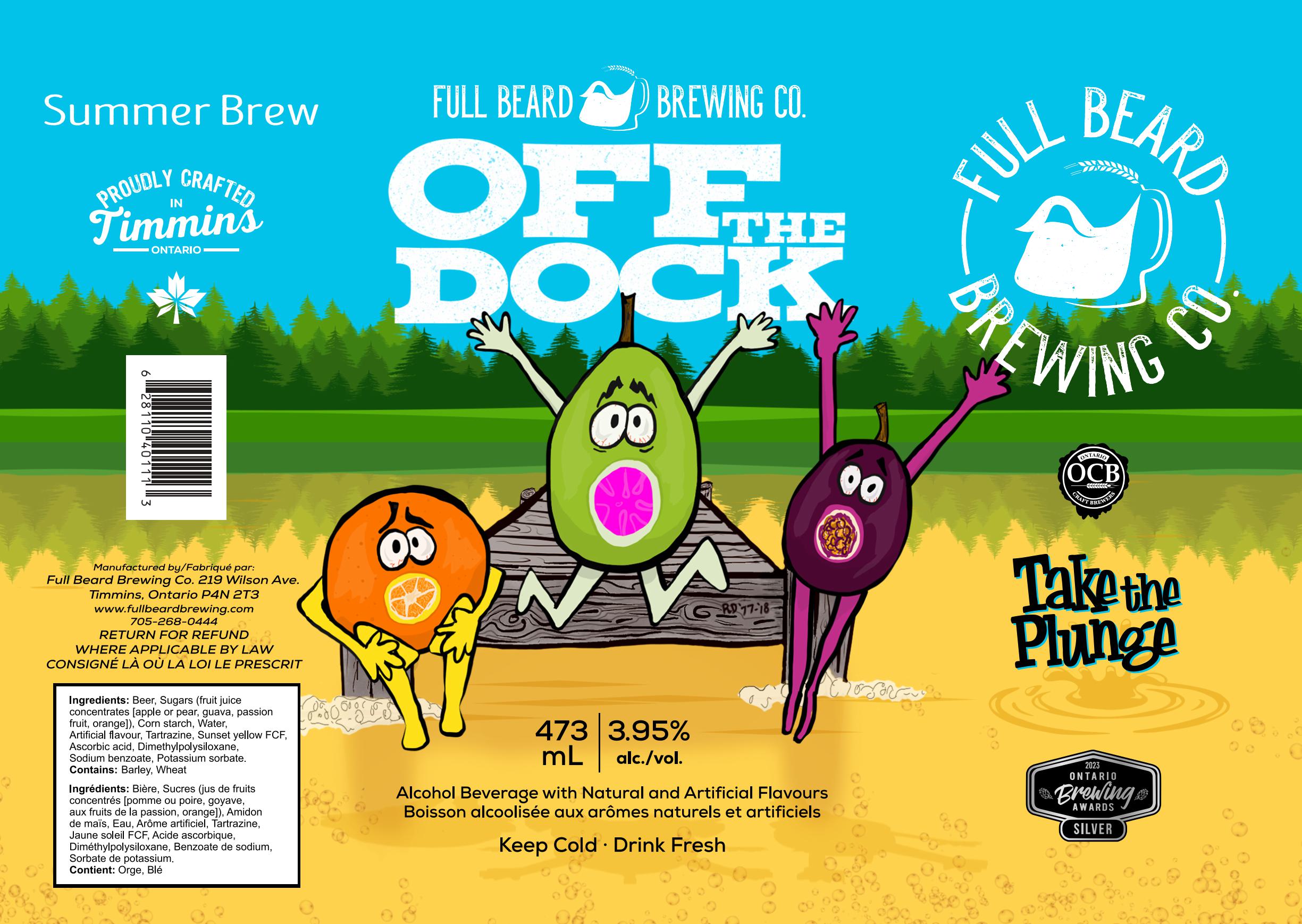 Off The Dock - Summer Alcoholic Beverage- 3.95%alc/vol
