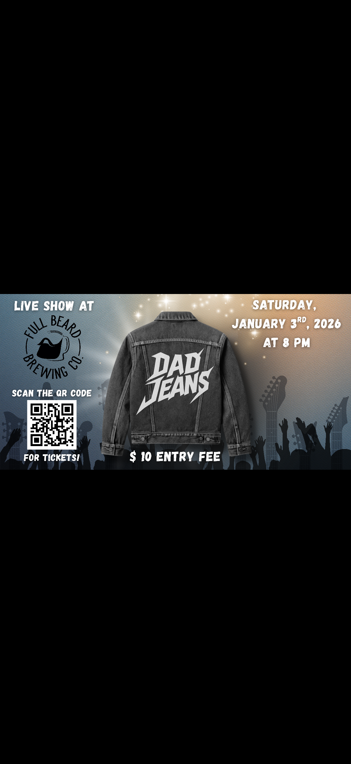 Dad Jeans Accountic Rock Live 8pm Saturday Jan 3rd