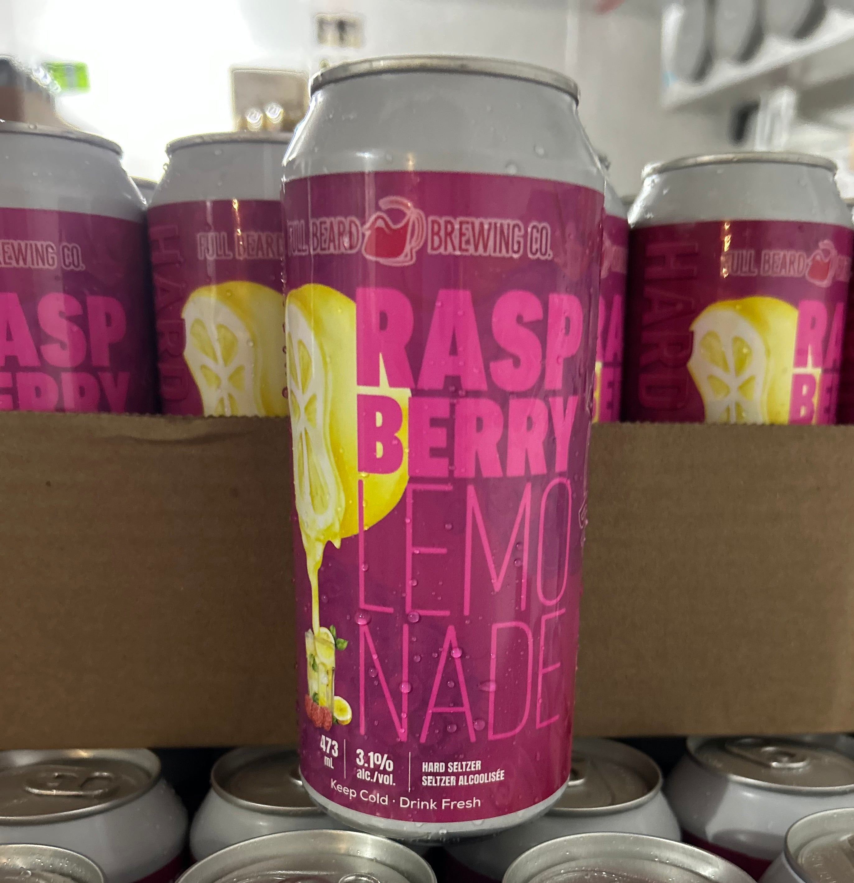 Raspberry Lemonade-Hard Seltzer-3.1% alc/vol
