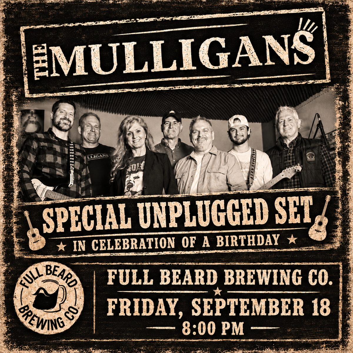 The Mulligan's Unplugged-FREE Sept 18 Limited tickets( YOUR ONLINE RECIEPT IS YOUR tICKET)