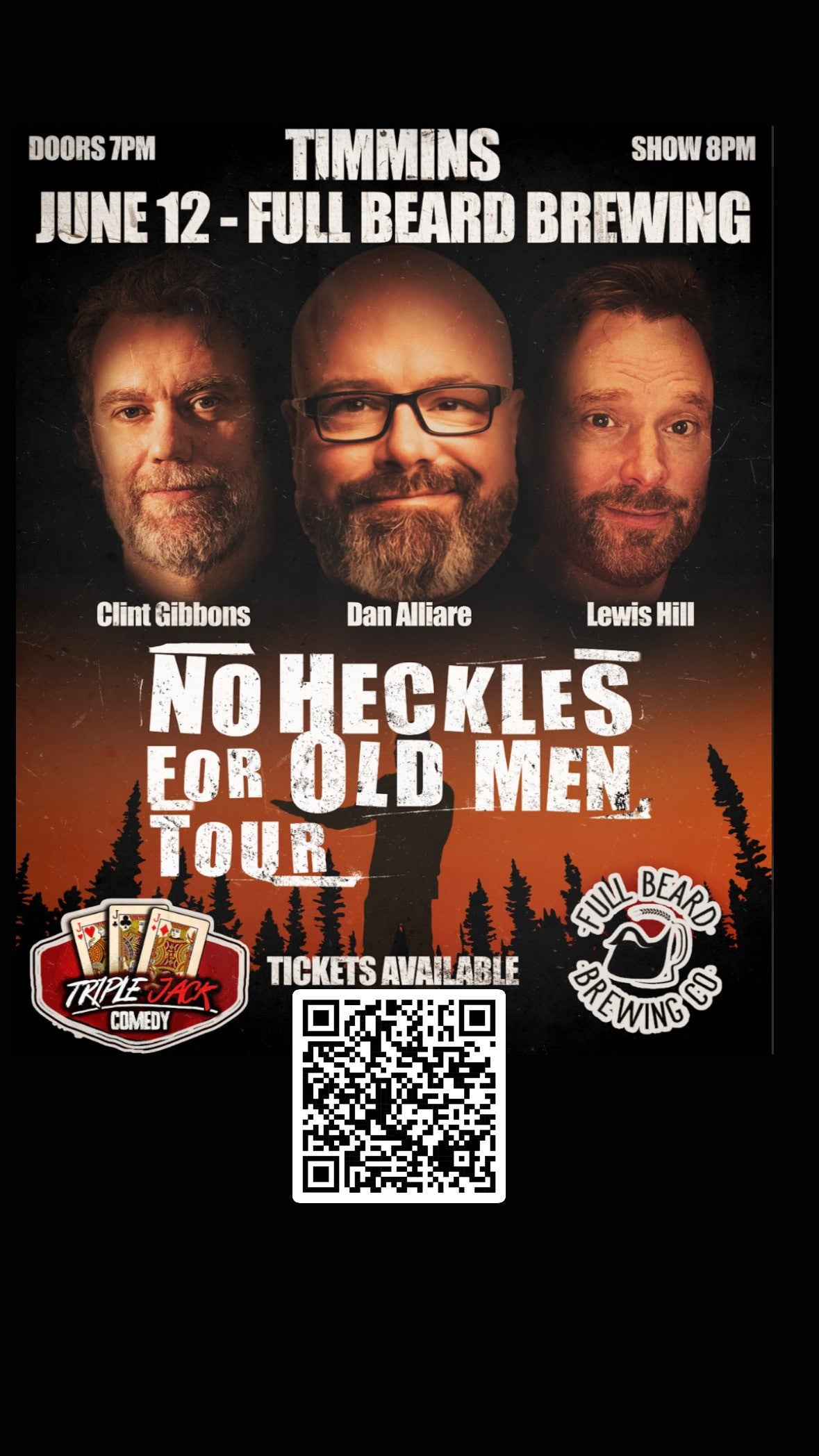 Comedy Night With Tripple Jack Comedy June 12th 2026 , 8PM - 25$ Advance 35$ AT THE DOOR (receipts email is your ticket) PURCHASE group tickets for best seats