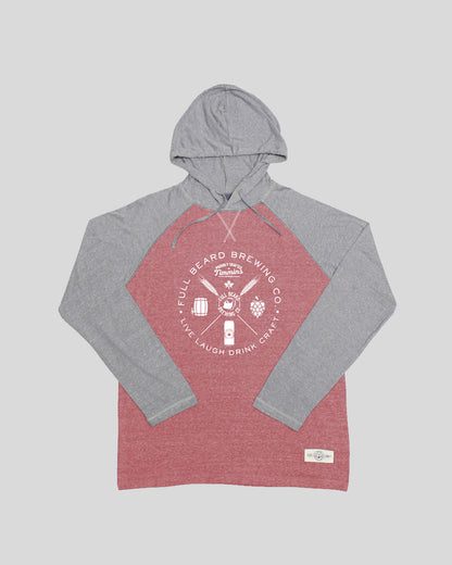 Raglan Hoodies, with branded logo