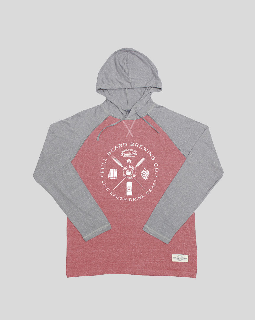 Raglan Hoodies, with branded logo