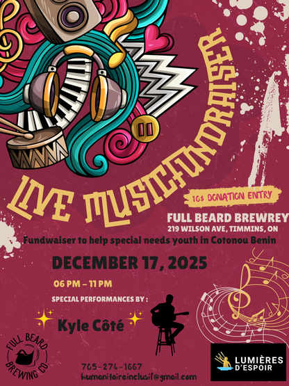 Lumieres D’Espoir Fundraiser for youth in COTONOU BENIN