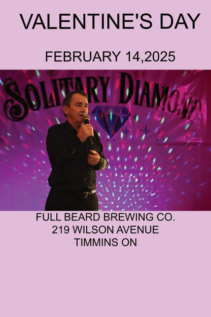 SOLITARY DIAMOND  "NEIL DIAMOND TRIBUTE" FEB 14TH-LIVE MUSIC- 5$TICKETS, 10$ AT THE DOOR (receipts email is your ticket) come early for best seats