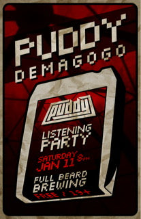 Puddy Demagogo Listening Party-FREE tickets Saturday January 11th 8pm( Your receipt is your ticket )