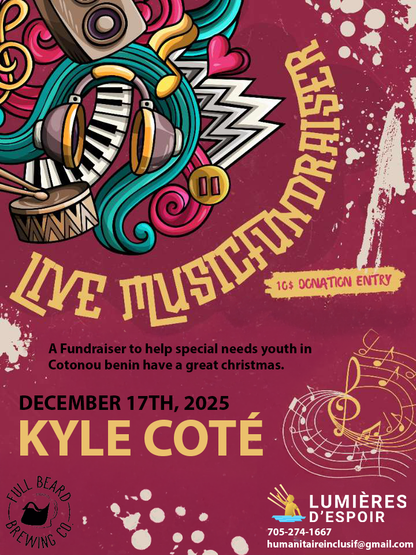 Lumieres D’Espoir Fundraiser for youth in COTONOU BENIN
