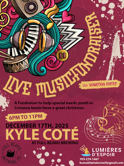 Lumieres D’Espoir Fundraiser for youth in COTONOU BENIN