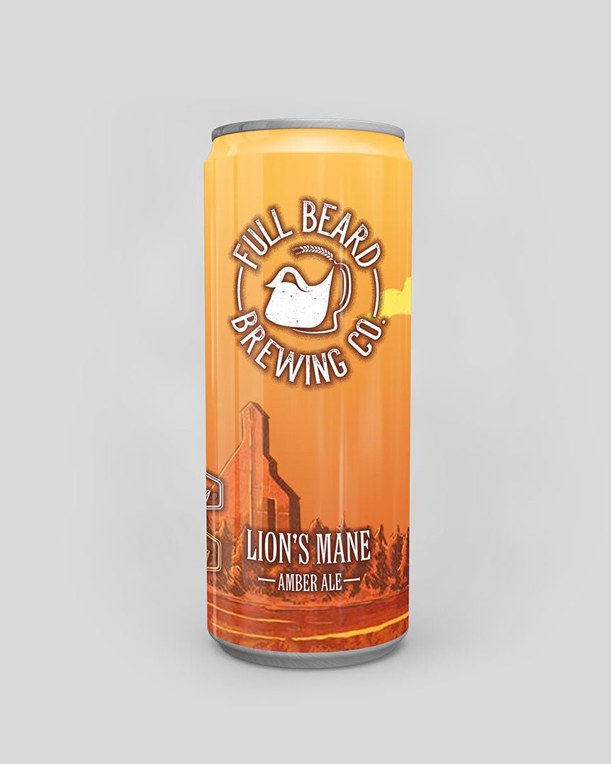 A-LION'S MANE AMBER ALE 5.5 %Alc/Vol. - Full Beard Brewing